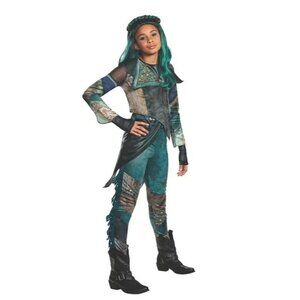 NEW Uma Descendants Halloween Costume Disney Small 4-6X Jacket Pants Glovettes